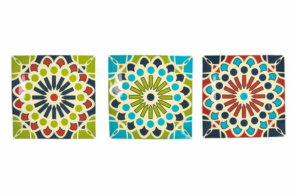 Set 6 Piatti Piani Quadrato in Porcellana 30 cm Villa d'Este Home Tivoli Agadir acquista