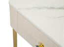 Tavolinetti Alti Wedding Quadrati Set 2 Pz Ø45x90 cm - Ø40x70 cm in Pino e MDF e Metallo      