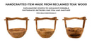 Svuotatasche Timbo 32x25x27 cm in Teak Riciclato      