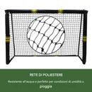 Porta da Calcio Piccola per Allenamento 180x120x60cm da Esterno Umbro Rete Antiurto in Metallo Giallo e Nero      