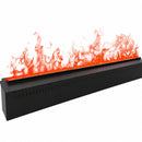 Bruciatore per Camino Elettrico a Vapore Acqueo da Incasso con Fiamme 3D 125x22,7x17,8 cm Capacità 7,5 lt 612W APP VAPOR125 Nero