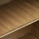 Armadio Porta Attrezzi da Giardino 87x46,5x96,5 cm in Legno di Abete