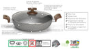 Batteria di Pentole 5 Pezzi in Alluminio Antiaderente Olympia Woody