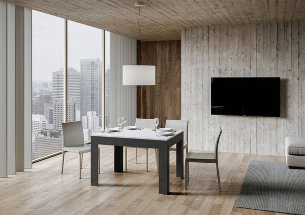 Tavolo Allungabile 120-180x90x77 cm Bibi Mix Bianco Spatolato acquista