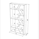 Libreria Tars bianca 84x24x157H cm