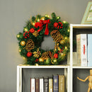 Ghirlanda di Natale Decorativa con 20 Luci LED Ø60 cm 