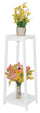 Fioriera Portavasi in Legno 35x30x90 cm Bianco