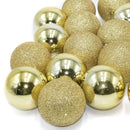 Set 48 Palline Decorative Ø 7 cm per Albero di Natale Dorate