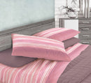 Set Lenzuola in Cotone Sopra Sotto e Federe Cober Malida Rosa Varie Misure