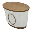 Mobiletto 2 Ante Tolosa 79x48x67 cm in MDF e Frassino e Ferro      
