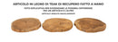 Svuotatasche Pokon Ø24x2 cm in Teak Riciclato      