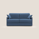 Divano Letto 3 Posti 189x96x96 cm Evans in Tessuto Blu