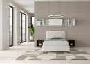 Letto 1 Piazza E Mezzo Imbottito in Similpelle Appia Large Bianco Varie Misure