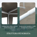 Gazebo da Giardino 3x3 m Pieghevole e Portatile per Feste con Copertura Anti UV Grigio      