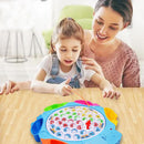Gioco di Pesca per Bambini da Tavola con Pesciolini e 5 Canne da Pesca Multicolore      