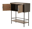 Mobiletto Toronto 100x42x110 cm in Abete e Ferro      