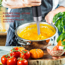 Frullatore a Immersione con Tritatutto 1000W Mixer Misurino e Frusta 2 Velocità Nero      