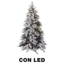 Albero di Natale Artificiale innevato con Led tallinn verde  Varie Misure