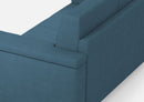 Divano 2 Posti 168x85x85 cm Marrak in Tessuto Avio