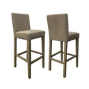 Set 2 Sgabelli 93x40x40 cm Edi Trinity 03 vellutino beige