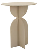 Tavolinetto Dune Ø45x58 cm in Ferro Crema      