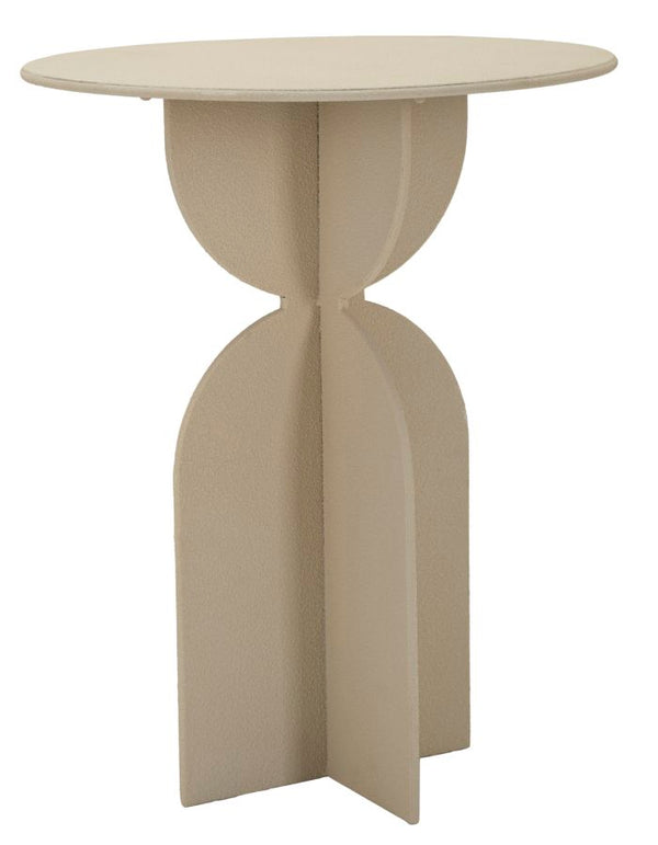 Tavolinetto Dune Ø45x58 cm in Ferro Crema acquista