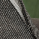Set da Giardino Divano Angolare e Tavolino in Alluminio Bianco e Grigio