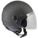 Casco Demi-Jet per Scooter Visiera Lunga CGM Nevada 101A Nero Opaco 