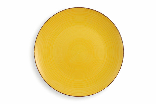sconto Set 6 Piatti Piani Ø27,5x3 cm in Gres Villa d'Este Home Tivoli New Baita Gialli