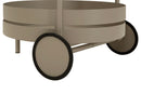 Carrello Saturno Tortora 40x49,5x61 cm in Metallo Grigio tortora      