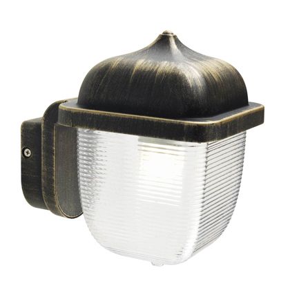 Lampada Applique Quadra Colore Nero e Oro per Esterno Linea Short Sovil prezzo