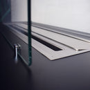 Camino a Bioetanolo da Pavimento 100x40x40 cm Caravaggio Nero