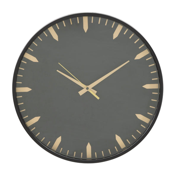 acquista Orologio da Muro Glam Elegant Ø40x6 cm in Ferro MDF e Vetro Oro e Nero