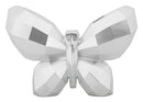 Vaso Butterfly Silver 22,5x8x15 cm in Resina Argento      