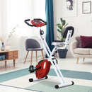 Cyclette Magnetica Pieghevole 43x97x109 cm con Display LCD Rossa