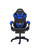 Sedia da Gaming Ergonomica 66x60x134 cm con Poggiapiedi in Similpelle Blu