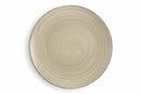 Set 6 Piatti Piani in Gres Ø27 cm Villa d'Este Home Tivoli Grigio New Baita