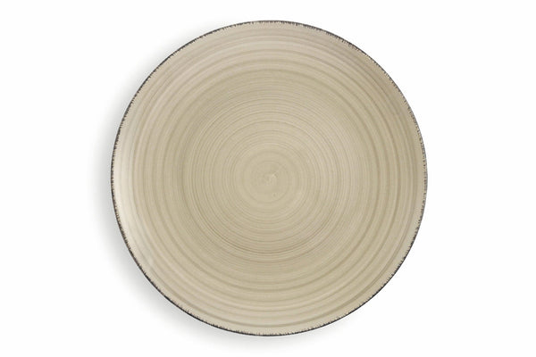 Set 6 Piatti Piani in Gres Ø27 cm Villa d'Este Home Tivoli Grigio New Baita prezzo