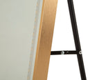 Specchio da Terra LED Simple Arco 50x3x160 cm in Alluminio e Specchio Oro      