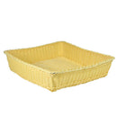 Cesta Espositore Quadrata 40x40xh10 cm in Polyrattan Naturale