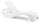 Lettino Prendisole da Giardino 197x74x36 cm in Resina Keter Atlantic Bianco
