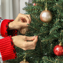 Albero di Natale Artificiale 180 cm 1687 Rami a Cerniera e Base in Metallo Pieghevole Verde      