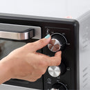 Fornetto Elettrico 1400W 16 Litri con Griglia e Teglia Argento e Nero