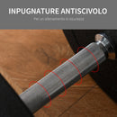 Set 2 Manubri 12 Dischi 20Kg in Acciaio e Plastica Nero
