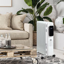 Stufa Termosifone ad Olio 42,5x24x63 cm 2180W 9 Elementi Bianca