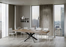 Tavolo Allungabile 180-440x90x77 cm Volantis Premium Noce Telaio Antracite 