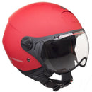 Casco Jet per Scooter Visiera Sagomata CGM Florence 107A Rosso Opaco XS - (53-54 cm)