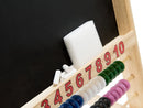 Lavagna per Bambini con Cavalletto e Pallottoliere in Legno H69 Kids Joy Gioca e Scrivi