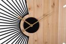 Orologio da Muro Wordy 60x3,5x60 cm in Ferro e MDF Multicolor      