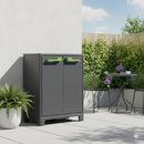 Armadio 2 ripiani 80x44x100 cm Keter Moby Basso XL Antracite